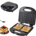 2-in-1 Waffle Maker Plug Sandwich Maker Grill Breakfast Maker