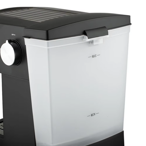 Coffee machine with built-in milk frother, 1.6 liters.