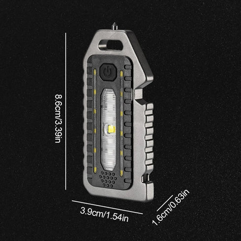 Multifunctional Portable Flashlight Keychain