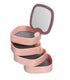 Rotating Jewelry Organizer with Mirror-Pink