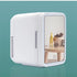 Mini Car Fridge Cooler Heater Portable Car Fridges Mirror Makeup Dual Use DC12V