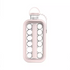 2-in-1 Portable Water Bottle/Ice Cube Maker - Pink, Transparent