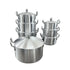 14 Piece Die-Cast Aluminum Soup Pot Set Kitchen Cookware
