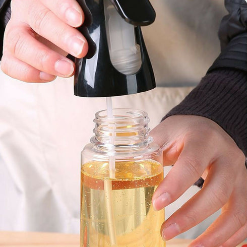Air Fryer Oil Sprayer Kitchen Oil-Control Mist Spray Bottle - Black