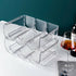 2PCS Stackable Clear Acrylic Refrigerator Wine Holder Bottle Holder