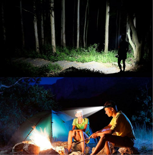 Black Induction Headlamp For Camping