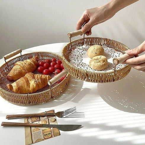 Wood Serving Tray - 3 Piece