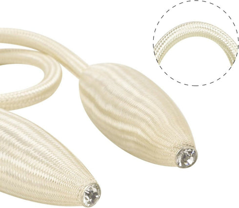 2 Pack Curtain Tiebacks -White