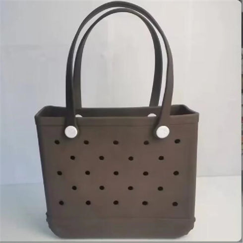 Large Eva Waterproof Fashion Plastic Silicone Beach Handbag