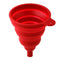 Collapsible Silicone Funnel 9cm - Red
