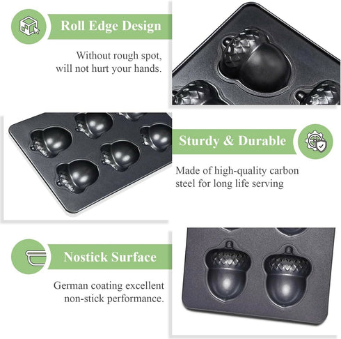 W-514 Lingdang 6-Hole cake mold