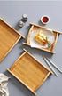 Bamboo Serving Tray Set - 3-Piece