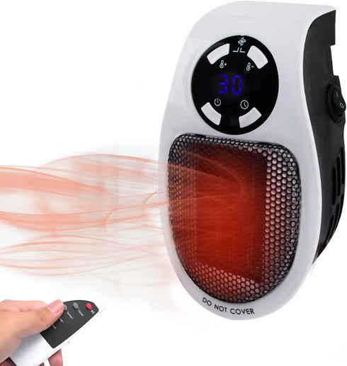 Portable Mini Wall-Mounted Heater with Adjustable Thermostat for Home Use.