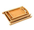 Bamboo Serving Tray Set - 3-Piece