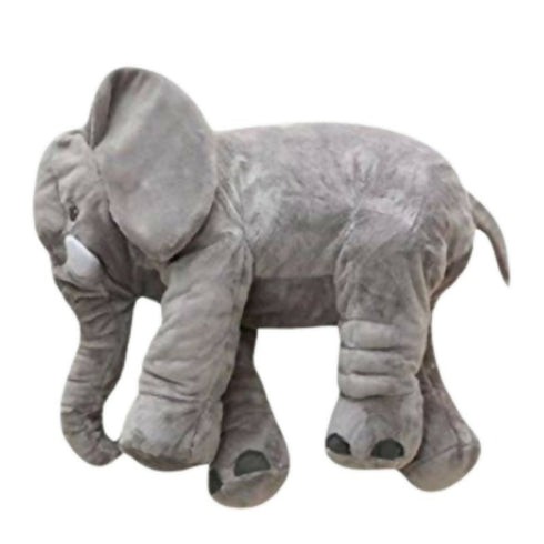 Stuffed Elephant Plush Pillow - Grey