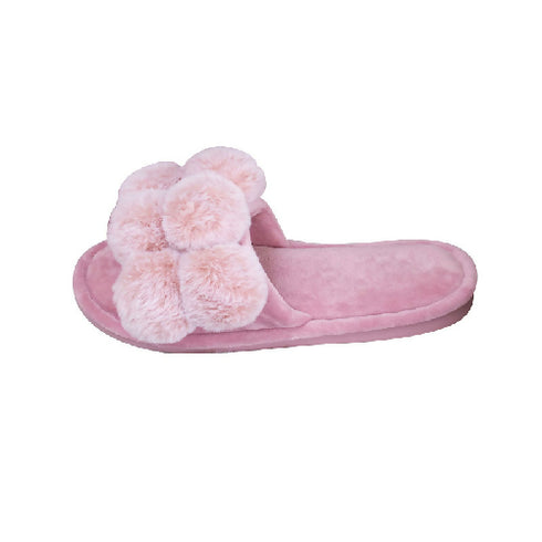 Women Fluffy Plush Faux Fur Indoor Ladies Slippers