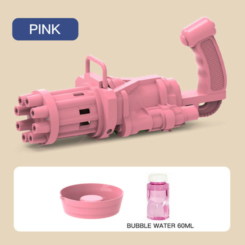 8 Hole Automatic Gatling Bubble Machine Bubble Gun