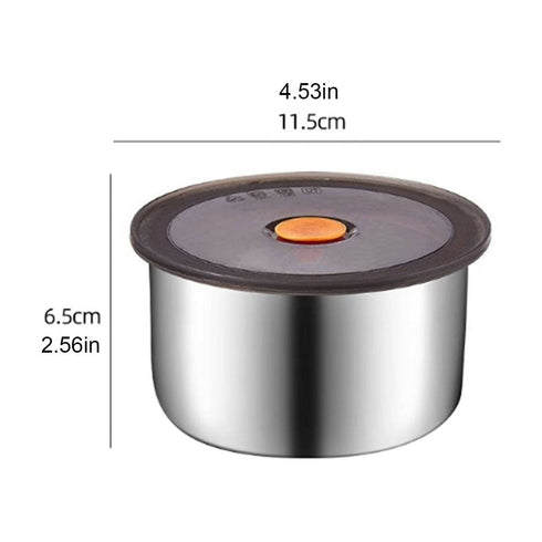 Set Of 4 Small Stainless Steel Container