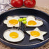 Egg Mould Rings Stainless Steel with Anti-scald Handle 5Pack