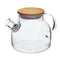 Glass Water Jug with Wooden Lid