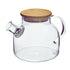 Glass Water Jug with Wooden Lid