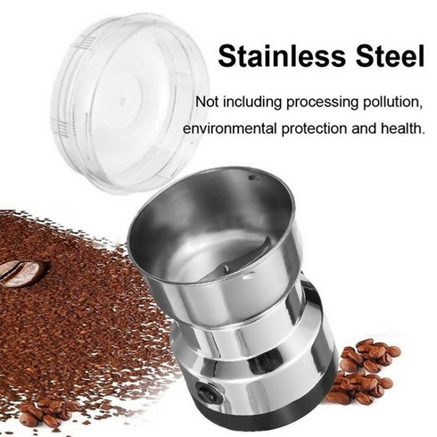 Electric Coffee and Spice Grinder With Stainless Steel Blades