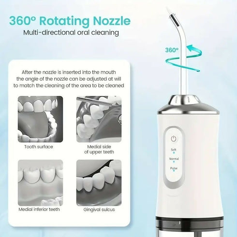 Portable Dental Water Flosser Teeth Cleaner