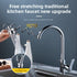 Faucet Sprayer Attachment with Stretchable Hose.