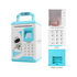 Robot Piggy Bank Kids ATM Electronic Fingerprint Password Money Safe - Blue
