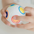 Custom Logo Intellectual Development Educational Sensory Toys Magic Rainbow Football Fidget Cube for Kids Unisex