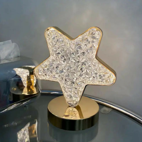 Table Lamp Crystal Lamp With Type-C Charging Cablae