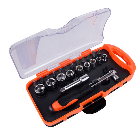 23Pcs, Mini Low Profile 90 Degree Offset Ratchet Screwdriver Set