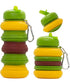 Burger Shape Silicone Expandable Water Bottle for Kids -600ml