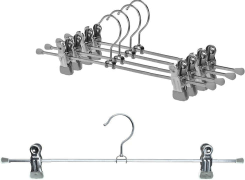 Metal Pants Hangers with Clips - 15 Piece set (30cm)