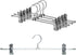 Metal Pants Hangers with Clips - 15 Piece set (30cm)