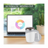 Stainless Steel Lazy Coffee Cup Automatic Magnetic Self Stirring Mug - White