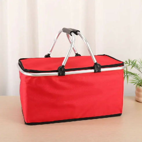 Outdoor Large Capacity Foldable Tote Shopping Basket