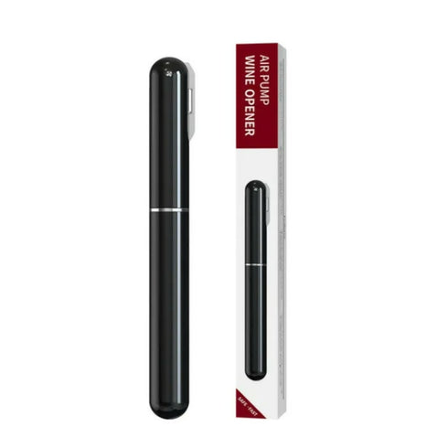 Portable 2 in 1 Air Pump Wine Opener - Black