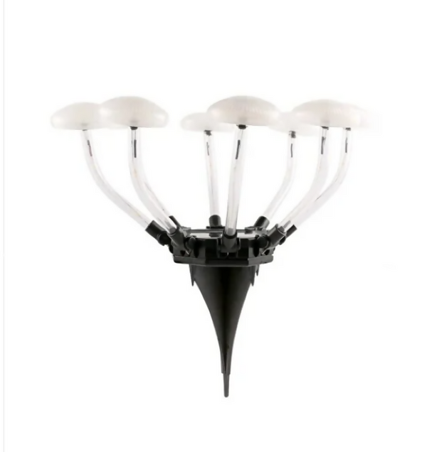 2 Pack 48LED Solar Outdoor Inserted Warm Light Mushroom Lamps