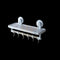 Bathroom Shelf With 6 Hanging Hooks And Suction Cup-Bathlux-30136