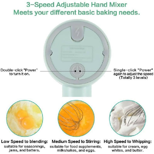 Portable Hand Mixer-Green