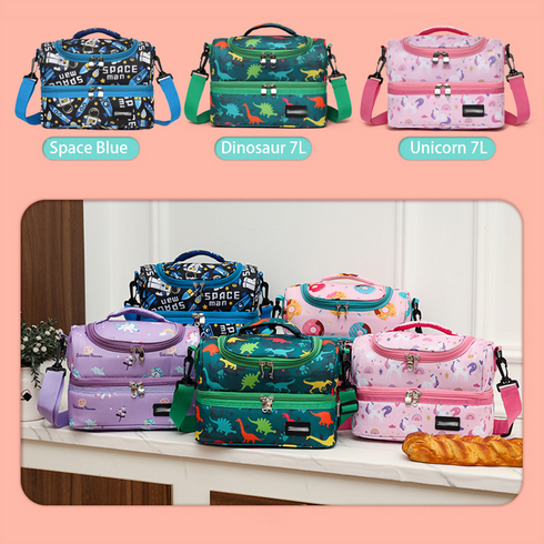 Double Decker Cooler Insulated Lunch Bag