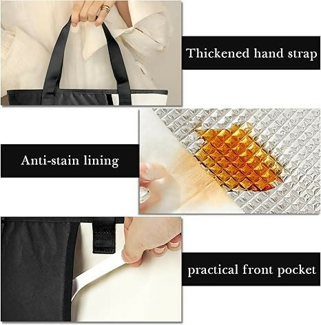 nsulated Lunch Bag, Reusable Lunch Tote Bag for Men & Women, Insulated Lunch Box Bag with Hand Strap