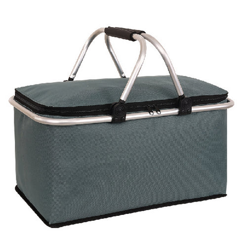 Folding Large Picnic Bag Portable Insulation Lunch Storage Basket.