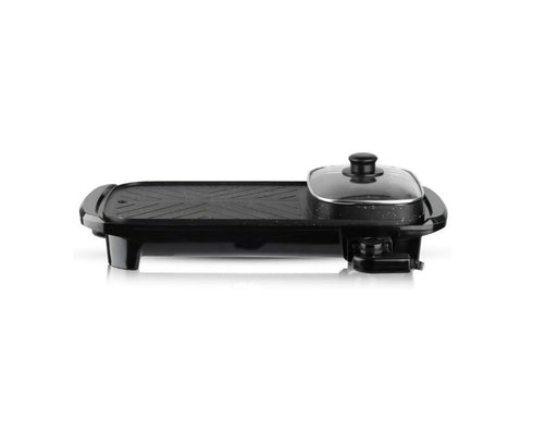 Electric baking pan Cooking Pan 2 in 1 Smokeless Home Cooking