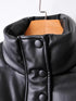 Faux Leather Padded Women Jacket