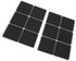 12pcs Black Non Slip Self Adhesive Floor Protectors Rubber Pads for Furniture 25 x 38mm -REF:82410