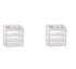 3-Layer Drawer Cosmetic Makeup Box - 2 Pack