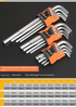 9Pcs Industrial Grade Metric Star Flat Head Ball End Long Arm Strength Helping T Handle Allen Wrench Hex Key Set Hand Tools