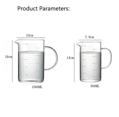 Durable Borosilicate Glass Measuring Cup